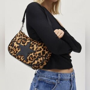 Daphne Cheetah Print Shoulder Bag